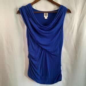 Anne Klein Royal Blue Sleeveless Stretch Top Women S Business‎ Comfy
